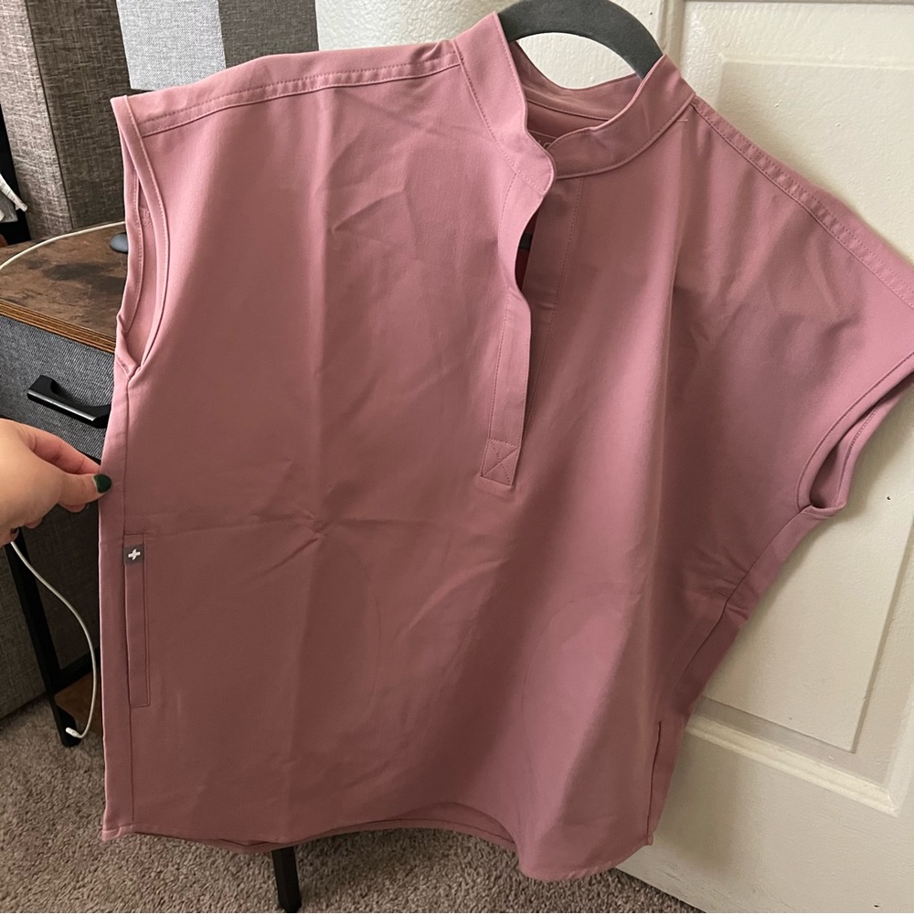 Mineral Mauve Rafaela Scrub Top